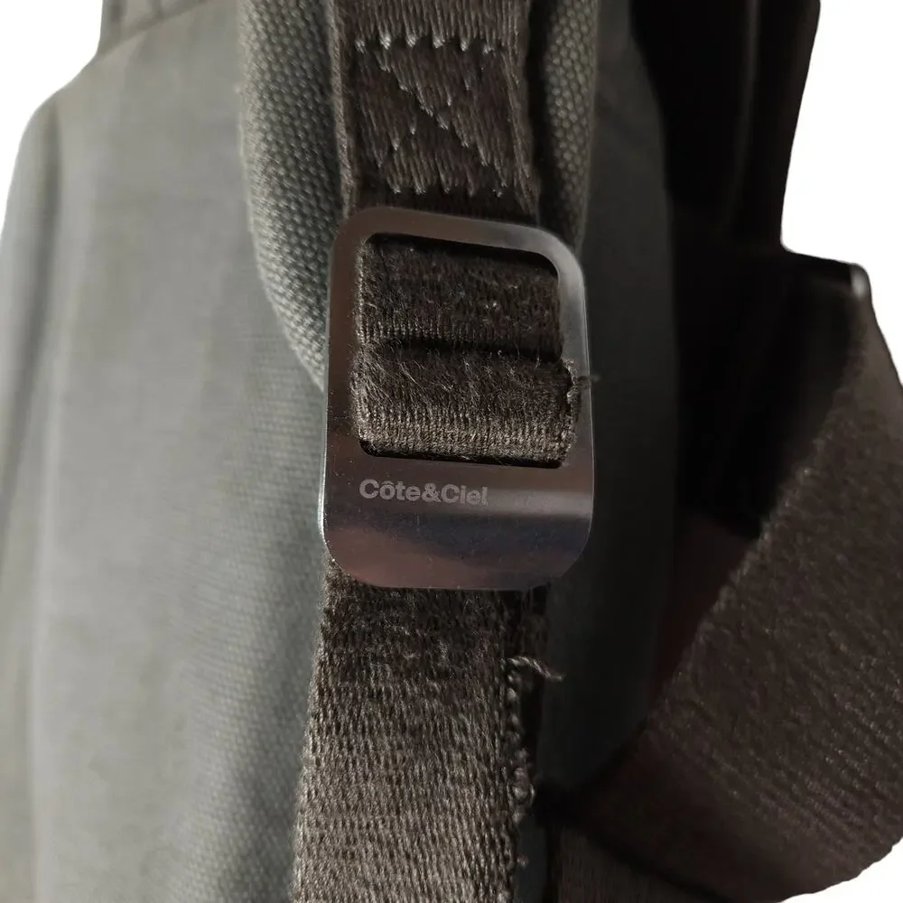 Cote & Ciel ISAR Ecoyarn Rucksack Icelandic Ash Army Green Duffle Backpack Bag